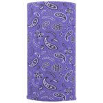 All Over Paisley Tube Headband - 1 piece, Purple color