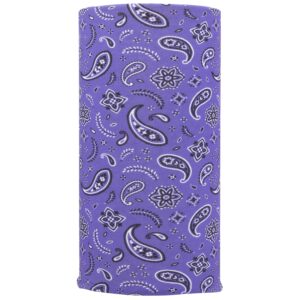 All Over Paisley Tube Headband - 1 piece, Purple color