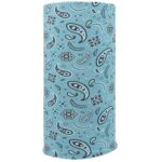 All Over Paisley Tube Headband - 1 piece, Medium Blue