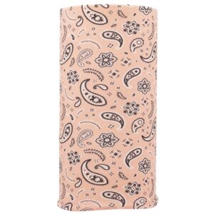 All Over Paisley Tube Headband - 1 piece, Peach
