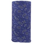 All Over Paisley Tube Headband - 1 piece, Navy Blue