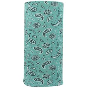 All Over Paisley Tube Headband - 1 piece, Teal