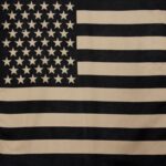 Subdued US Flag Bandana - 22x22 Inch - 22" x 22", 1 piece