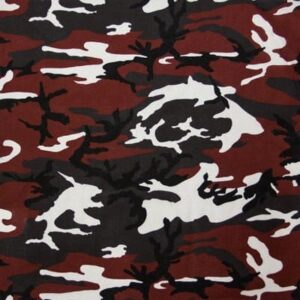 Red Camo Bandana - 22" x 22", 600pcs/Case