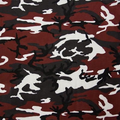Red Camo Bandana - 22" x 22", 600pcs/Case