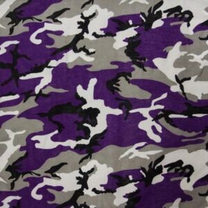Ultra Violet Camo Bandana - 22" x 22", 1 piece