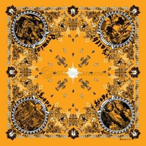 Jesus Christ - Christian Bandana - Gold - 22x22 Inch - 22" x 22", 12 pieces
