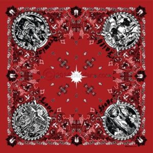 Jesus Christ - Christian Bandana - Red - 22x22 Inch - 22" x 22", 1 piece