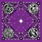 Jesus Christ - Christian Bandana - Purple - 22x22 Inch - 22" x 22", 1 piece