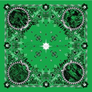 Jesus Christ - Christian Bandana - Kelly - 22x22 Inch - 22" x 22", 12 pieces
