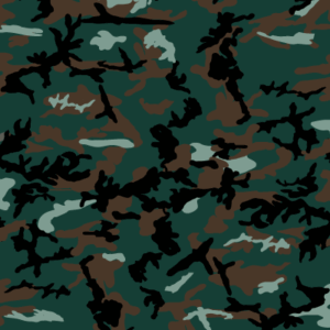 Woodland Camo Bandana - 14" x 14", 1 piece