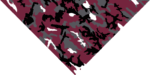 Red Camo Triangle Bandana - 22x30x22 Inch - 1 piece