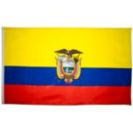 Ecuador Flag - 3ft x 5ft Polyester - Imported - 12 pieces
