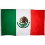 Mexico Flag - 3ft x 5ft Polyester - Imported - 12 pieces
