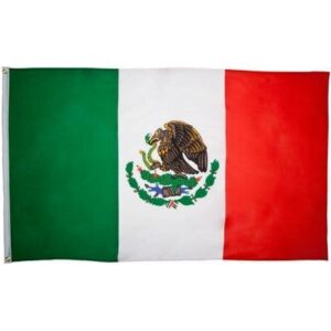 Mexico Flag - 3ft x 5ft Polyester - Imported - 1 piece