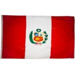 Peru Flag - 3ft x 5ft Polyester - Imported - 12 pieces