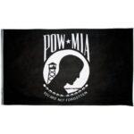 POW-MIA Flag - 3ft x 5ft Polyester - Imported - 12 pieces