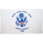 U.S. Coast Guard Flag - 3ft x 5ft Polyester - Imported - 1 piece