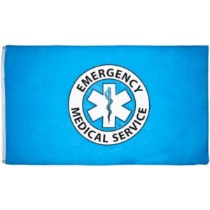 EMS Flag - 3ft x 5ft Polyester - Imported - 144pcs - Case