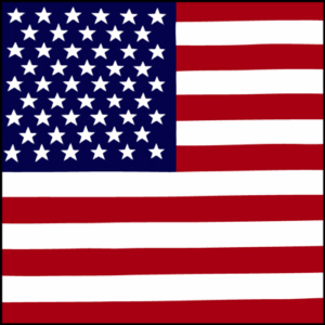 US Flag Bandana -  27" x 27" Inch, 1 piece