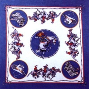 Rodeo Cowboy - Blue Bandana - 22x22 Inch - 600pcs/Case