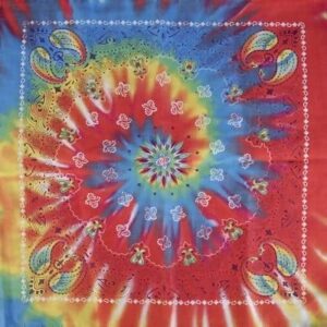 Tie Dye Swirl Paisley - 22x22 Inch - 600pcs/Case