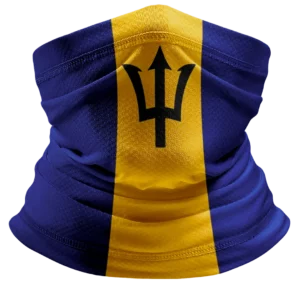 Country Flag Tube Headband - Barbados Flag, 1 piece