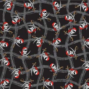 Ghost Pirate Bandana - USA - 22x22 Inch - 600pcs/Case
