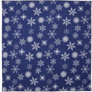 Glitter Snowflake Bandana - 22x22 Inch - USA Made - 600pcs/Case