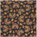 Tossed Turkey Bandana - 22x22 Inch - 600pcs/Case