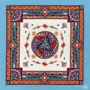 Aztec Turquoise - Bandana - 22x22 Inch - 1 piece