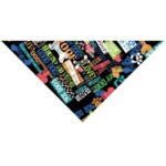 Eat, Paw, Love Triangle Bandana - 22x29x22 Inch - 12 pieces