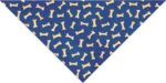 Tossed Bones Royal Triangle Bandana - 22x29x22 Inch - 12 pieces