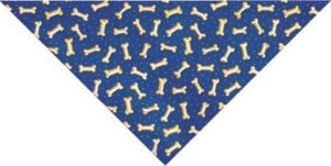 Tossed Bones Royal Triangle Bandana - 22x29x22 Inch - 1 piece