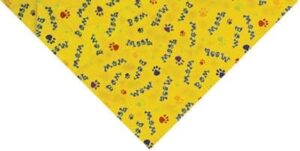Woof Bow Wow Triangle Bandana - 22x29x22 Inch - 1 piece