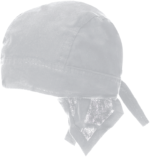 Solid Color Head Wrap - 100% Cotton - Imported - Light Grey, 1 piece