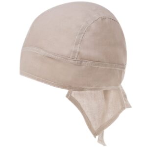 Solid Color Head Wrap - 100% Cotton - Imported - Khaki, 1 piece