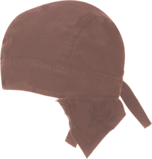 Solid Color Head Wrap - 100% Cotton - Imported - Brown, 12 pieces