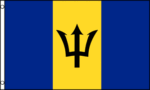 Barbados Flag - 3ft x 5ft Polyester - Imported - 12 pieces