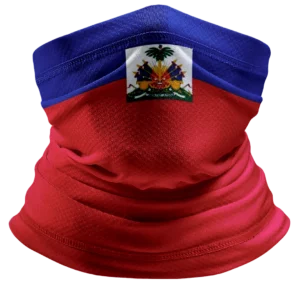Country Flag Tube Headband - Haiti Flag, 1 piece