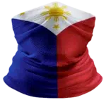 Country Flag Tube Headband - Philippines Flag, 1 piece