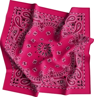 12 pieces, CM Western Paisley Bandanas in Bulk Imported 100% cotton, Hot Pink, 22" x 22"