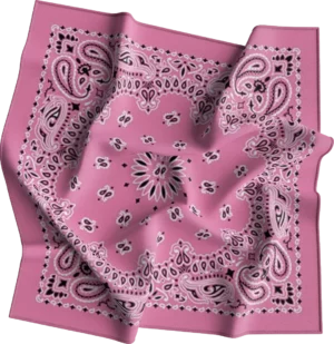 12 pieces, CM Western Paisley Bandanas in Bulk Imported 100% cotton, Light Pink, 22" x 22"