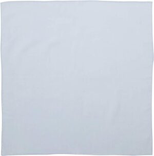 1 piece, Solid Color Bandana, Imported, 100% Cotton, Light Blue, 22" x 22"