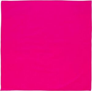 12 pieces, Solid Color Bandana, Imported, 100% Cotton, NEON Hot Pink, 22" x 22"