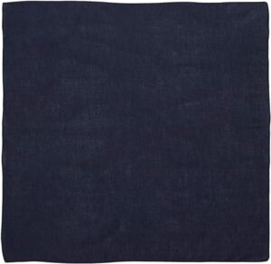 1 piece, Solid Color Bandana, Imported, 100% Cotton, Navy Blue, 22" x 22"
