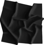 1 piece, USA Made Solid Color Bandana 100% Cotton, Black, 27" x 27"