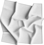 12 pieces, USA Made Solid Color Bandana 100% Cotton, White, 14 x 14"