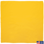 1 piece, USA Made Solid Color Bandana 100% Cotton, Gold, 22" x 22"