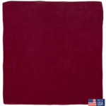 1 piece, USA Made Solid Color Bandana 100% Cotton, Burgundy / Wine, 22" x 22"